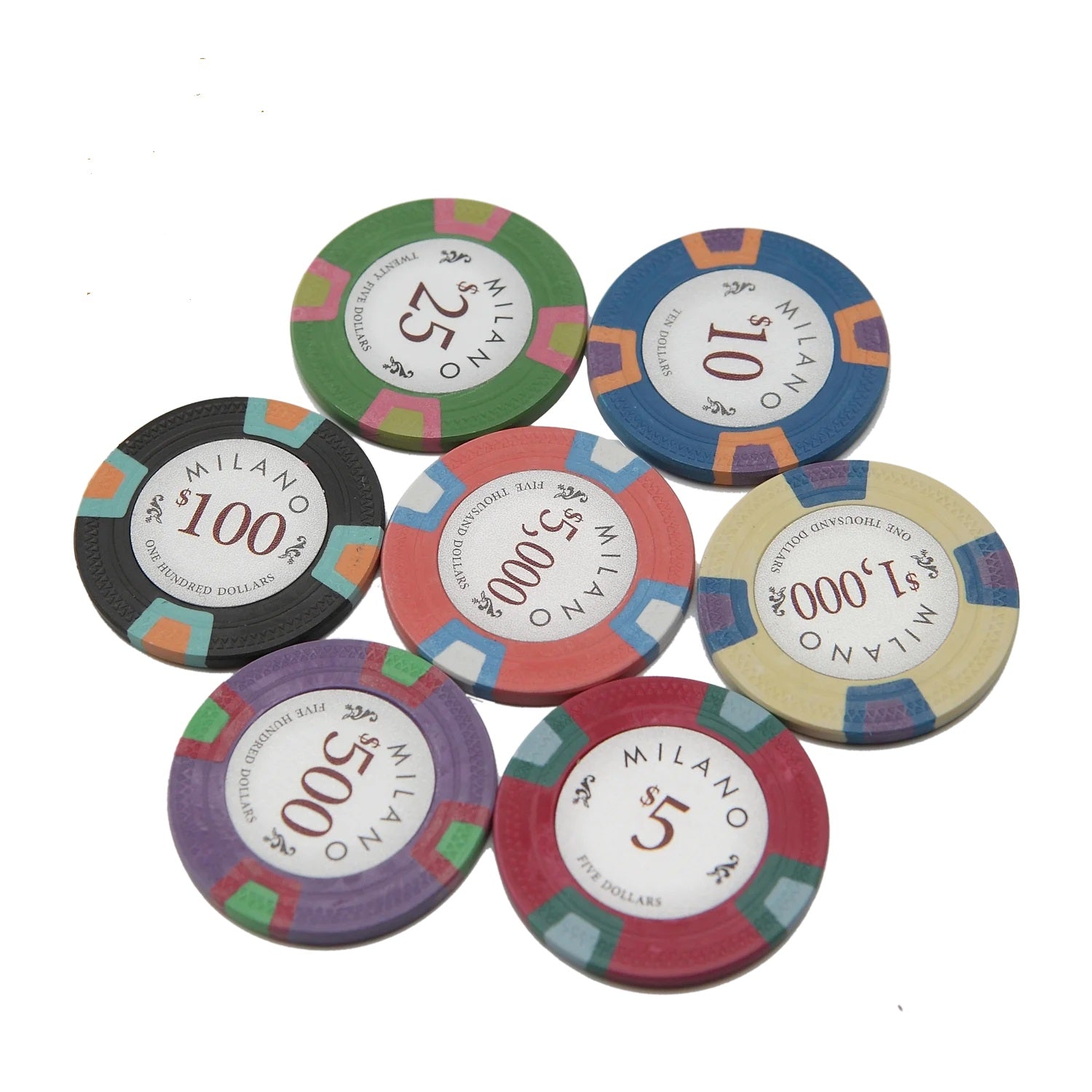 Milano Poker Chips Lucky Poker Supply