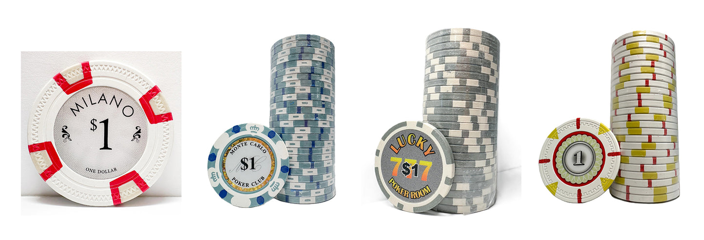 Build Your Own Custom Poker Chips Set – Mix & Match by Denomination