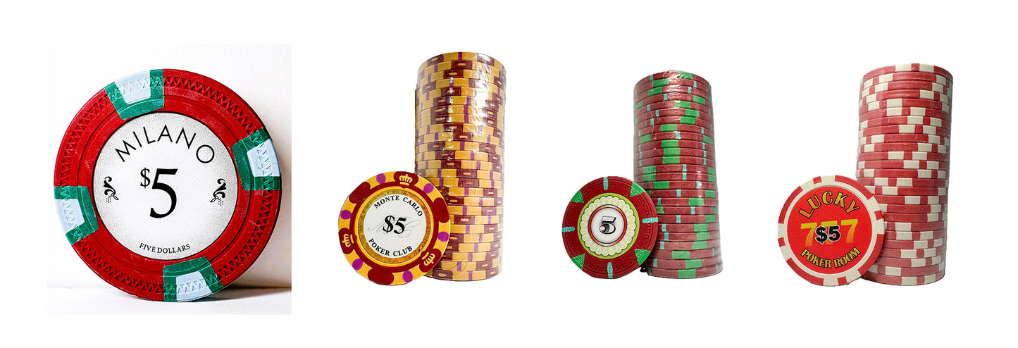Build Your Own Custom Poker Chips Set – Mix & Match by Denomination