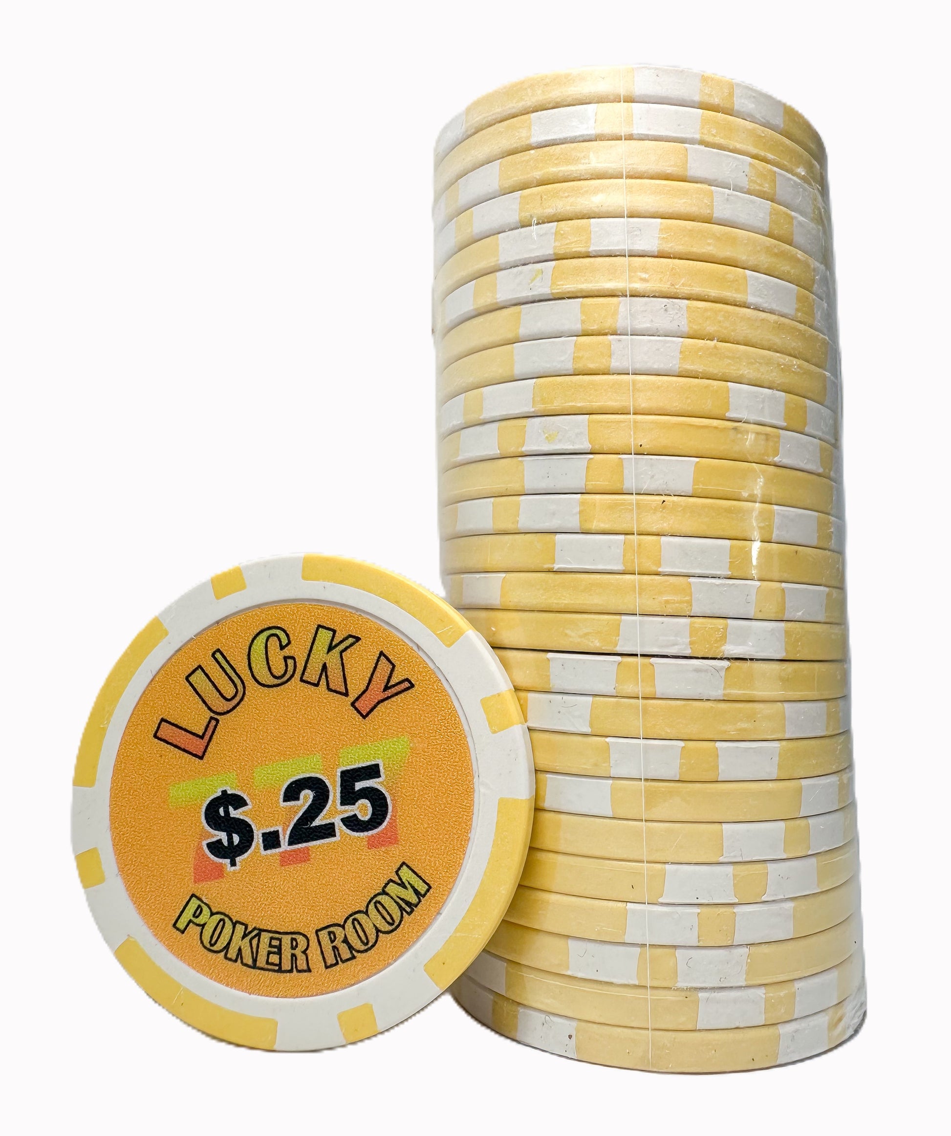 Lucky Poker Romm .25c chips