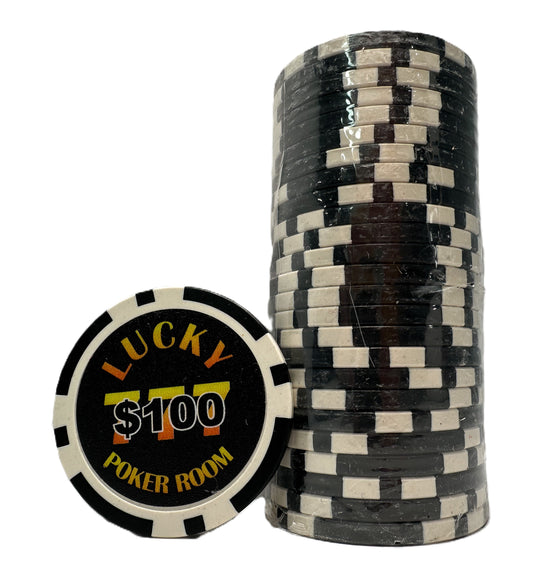 Lucky Poker Room $100 Chip