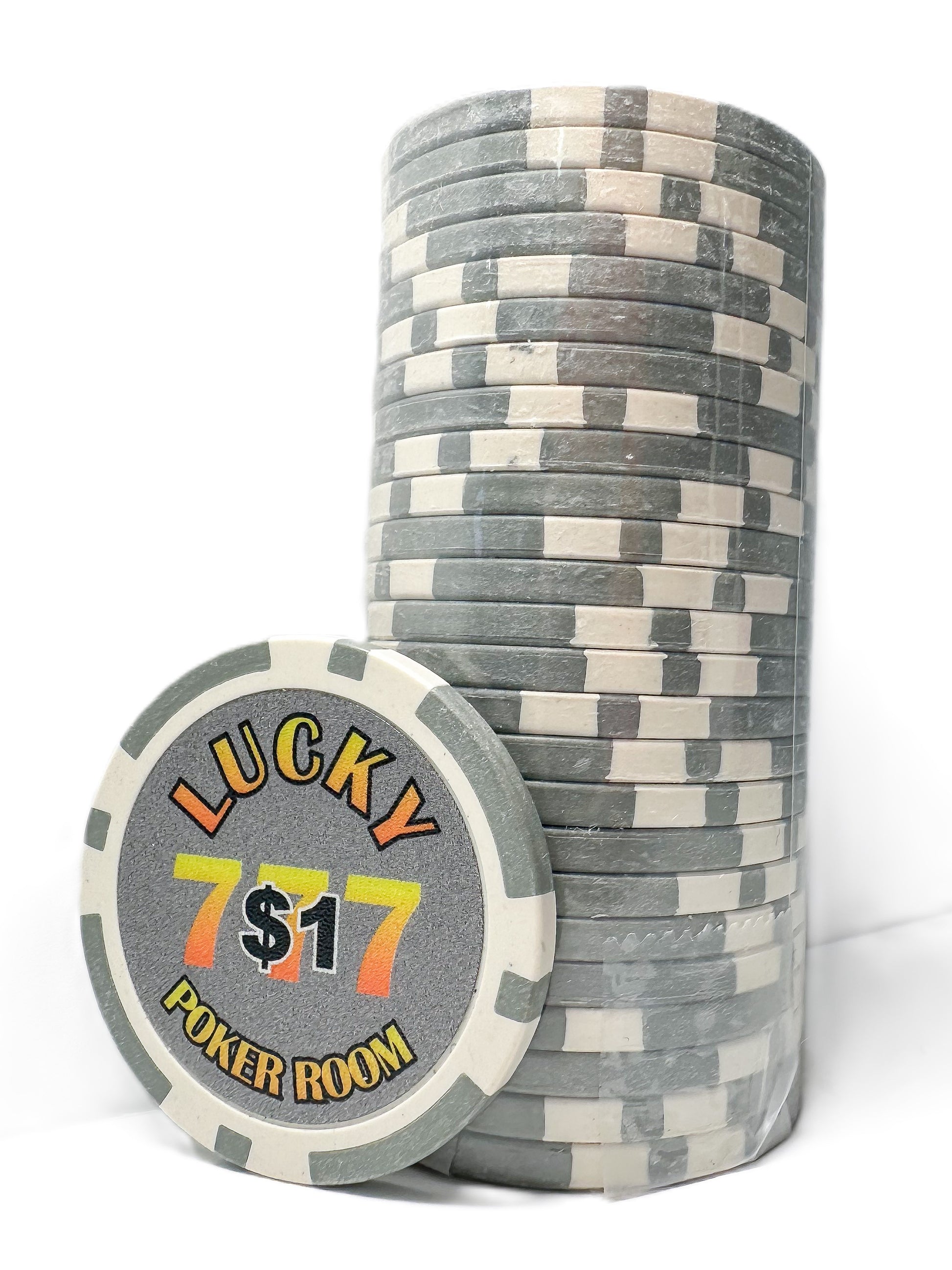 Lucky Poker Gray Chips